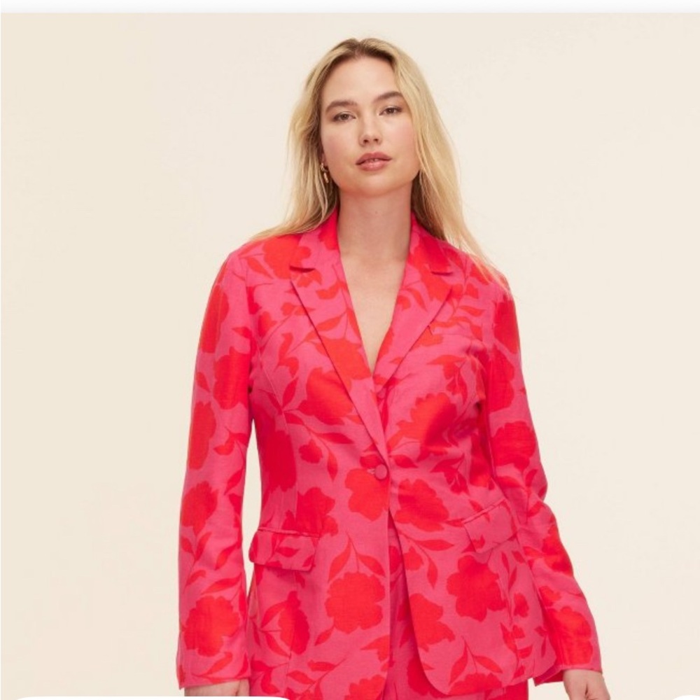 Kate Spade XS Floral Pink Women's Blazer